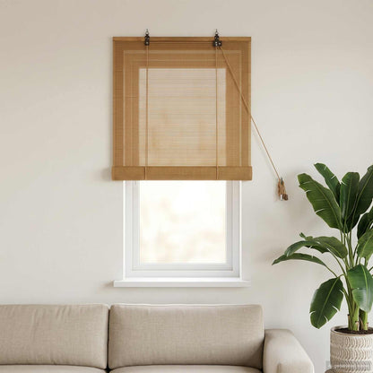 Roller Blind Brown 40 x 160 cm Bamboo