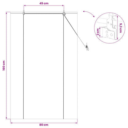 Roller Blind Brown 80 x 160 cm Bamboo