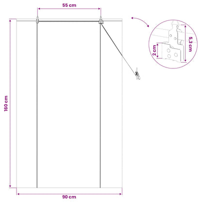 Roller Blind Brown 90 x 160 cm Bamboo