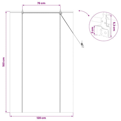 Roller Blind Brown 120 x 160 cm Bamboo