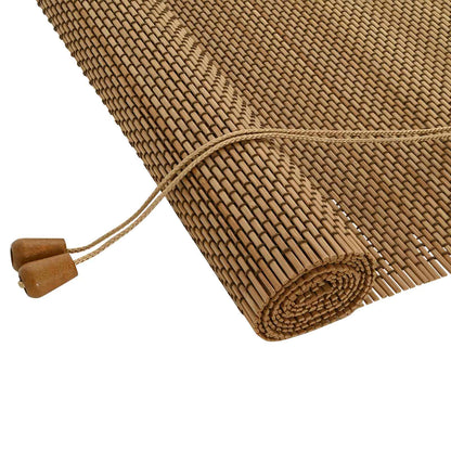 Roller Blind Brown 130 x 160 cm Bamboo