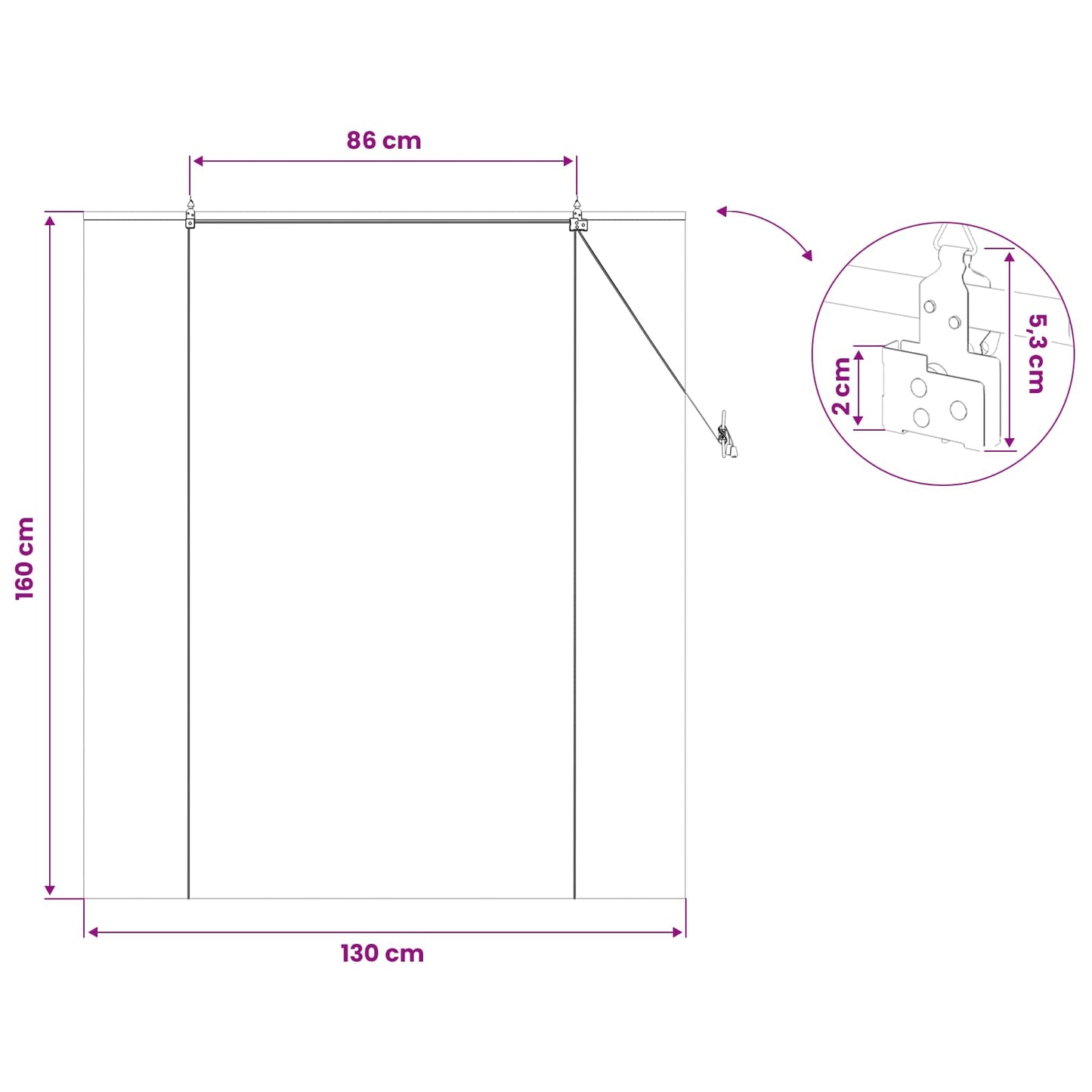 Roller Blind Brown 130 x 160 cm Bamboo