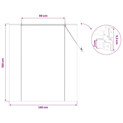 Roller Blind Brown 140 x 160 cm Bamboo