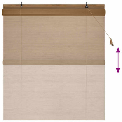 Roller Blind Brown 150 x 160 cm Bamboo