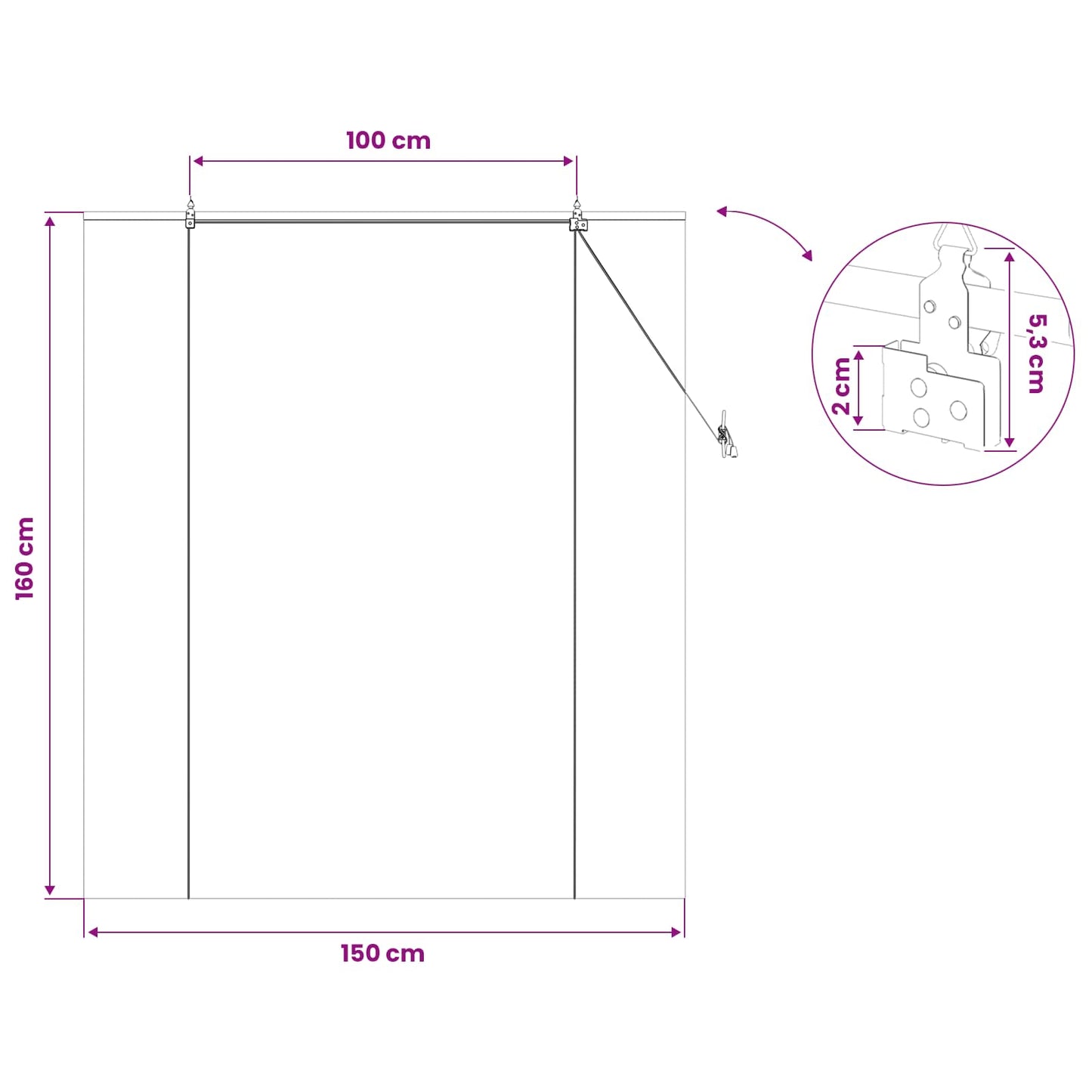 Roller Blind Brown 150 x 160 cm Bamboo