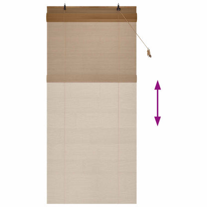 Roller Blind Brown 120 x 220 cm Bamboo
