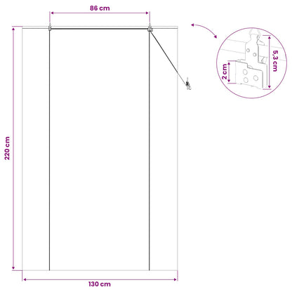 Roller Blind Brown 130 x 220 cm Bamboo