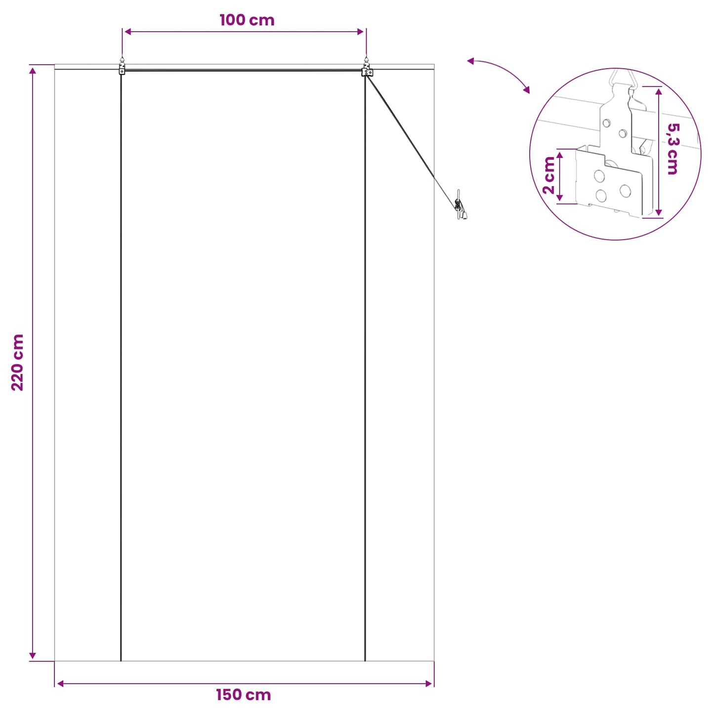 Roller Blind Brown 150 x 220 cm Bamboo