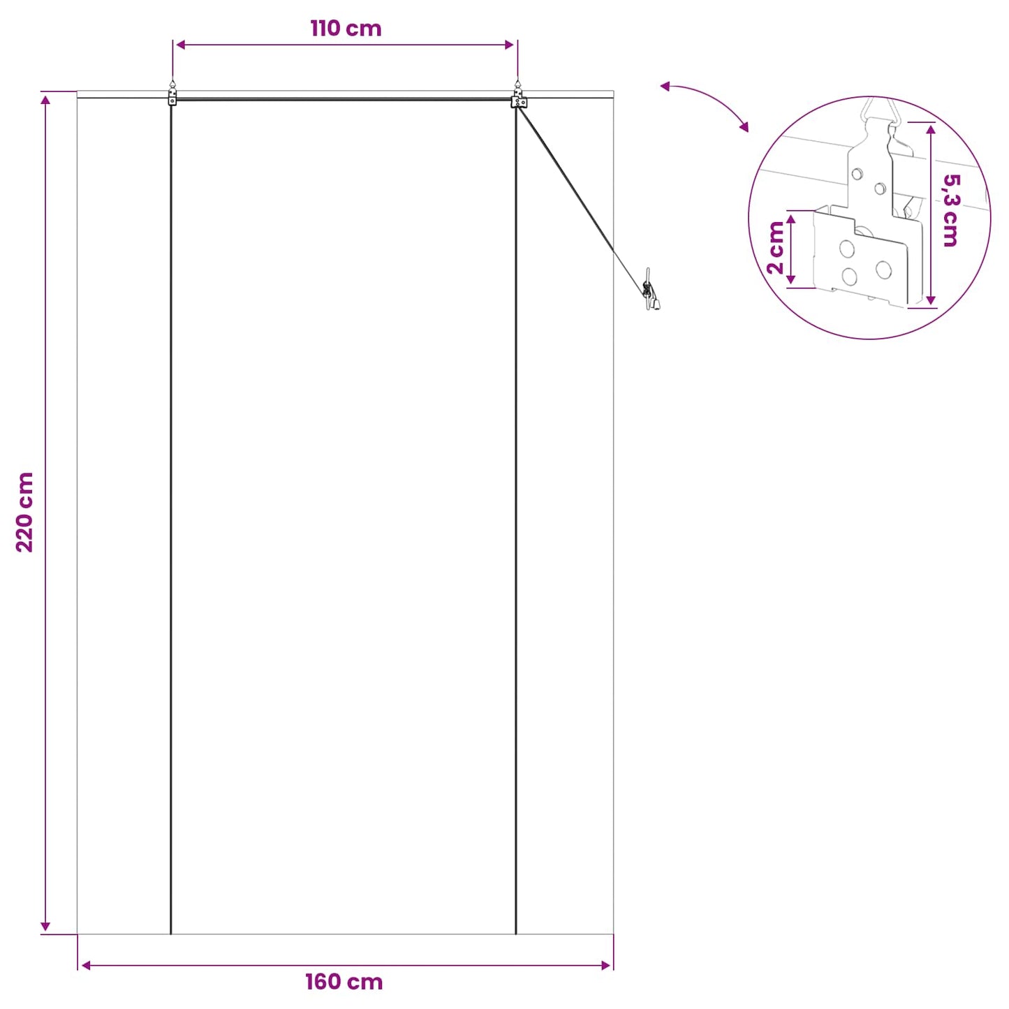 Roller Blind Brown 160 x 220 cm Bamboo
