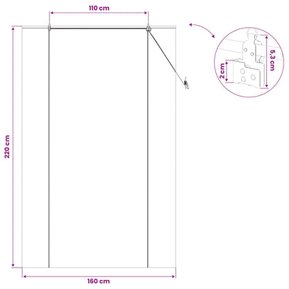 Roller Blind Brown 160 x 220 cm Bamboo
