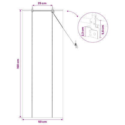 Roller Blind Natural 50 x 160 cm Bamboo