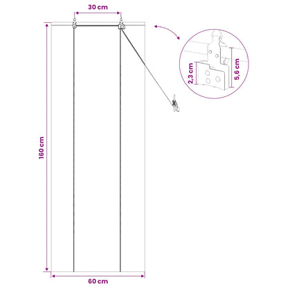 Roller Blind Natural 60 x 160 cm Bamboo