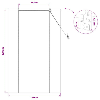 Roller Blind Natural 110 x 160 cm Bamboo