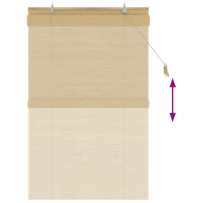 Roller Blind Natural 120 x 160 cm Bamboo