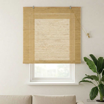Roller Blind Natural 140 x 160 cm Bamboo