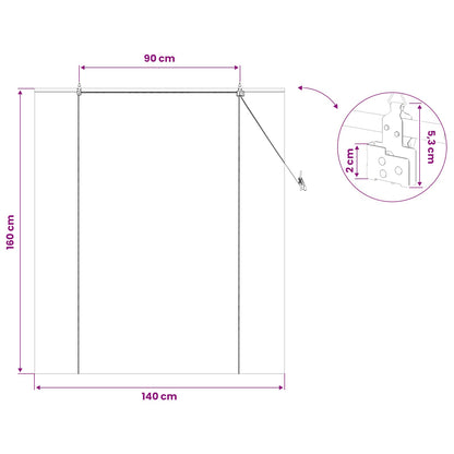 Roller Blind Natural 140 x 160 cm Bamboo