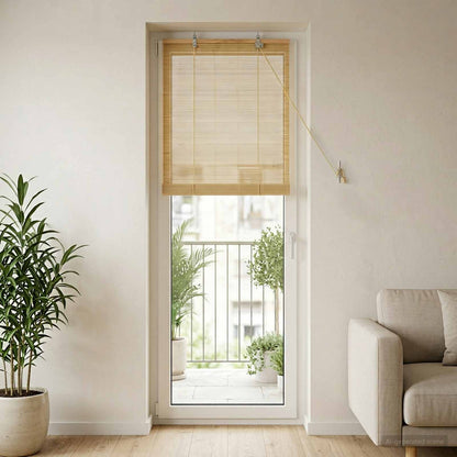 Roller Blind Natural 40 x 220 cm Bamboo