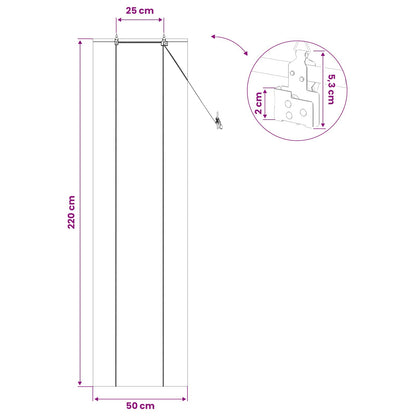 Roller Blind Natural 50 x 220 cm Bamboo