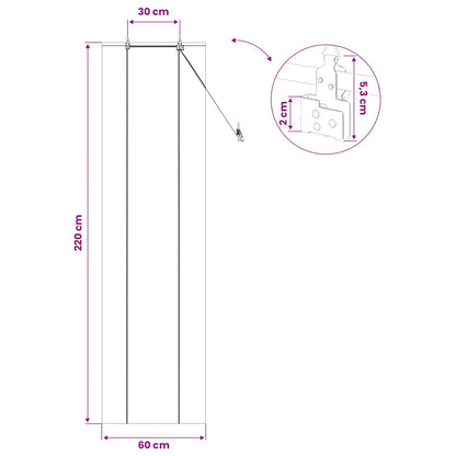 Roller Blind Natural 60 x 220 cm Bamboo