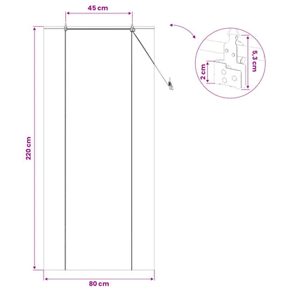 Roller Blind Natural 80 x 220 cm Bamboo