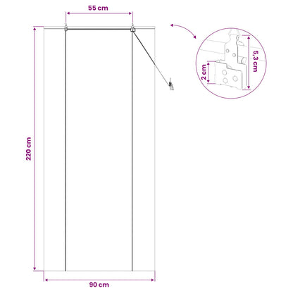 Roller Blind Natural 90 x 220 cm Bamboo