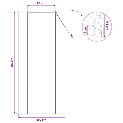 Roller Blind Natural 100 x 220 cm Bamboo