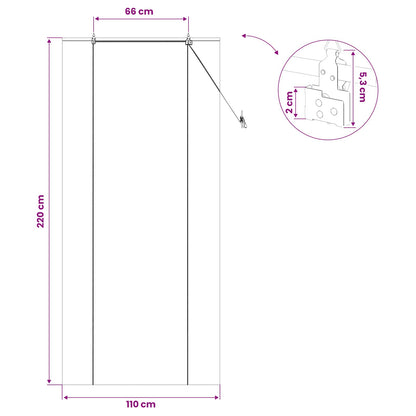 Roller Blind Natural 110 x 220 cm Bamboo