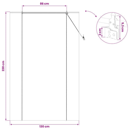 Roller Blind Natural 130 x 220 cm Bamboo
