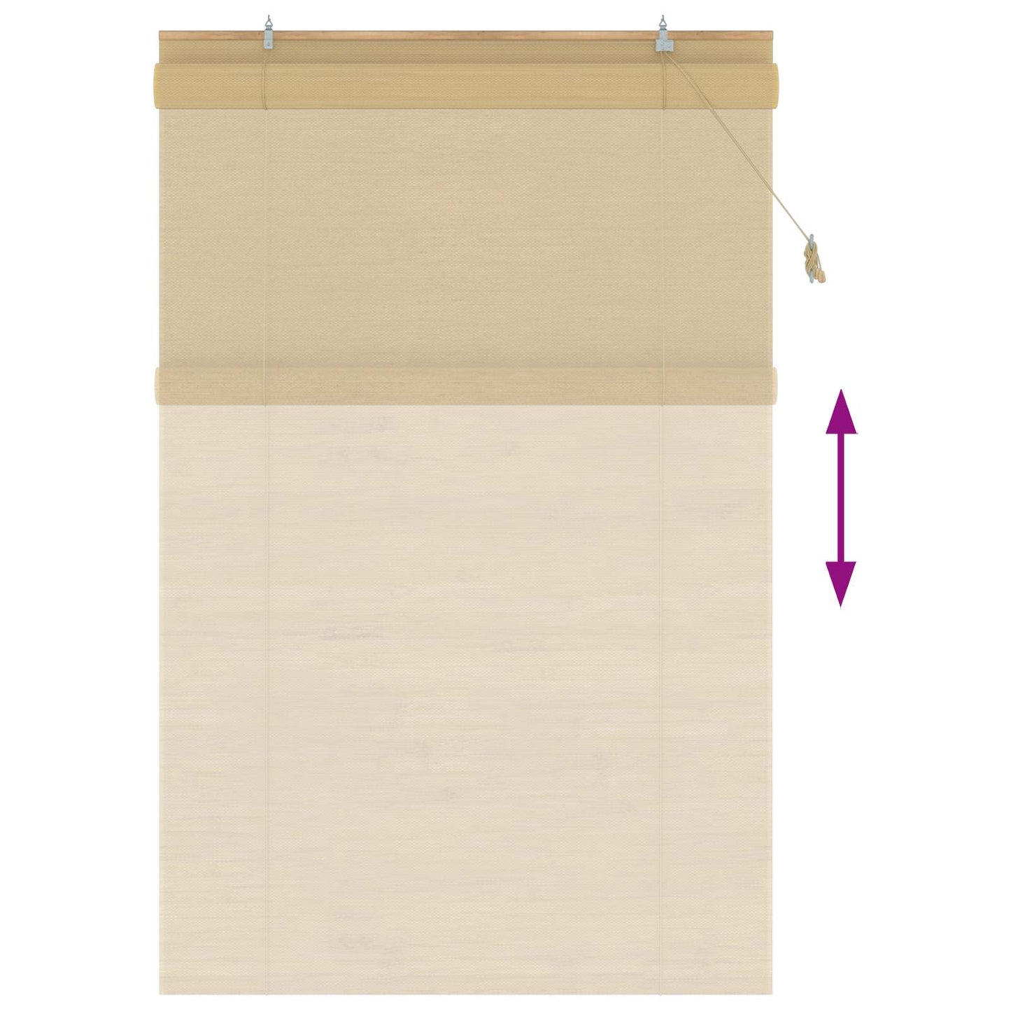Roller Blind Natural 140 x 220 cm Bamboo
