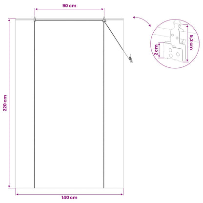 Roller Blind Natural 140 x 220 cm Bamboo