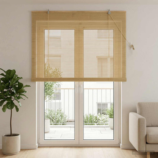 Roller Blind Natural 150 x 220 cm Bamboo