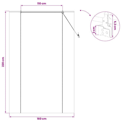 Roller Blind Natural 160 x 220 cm Bamboo