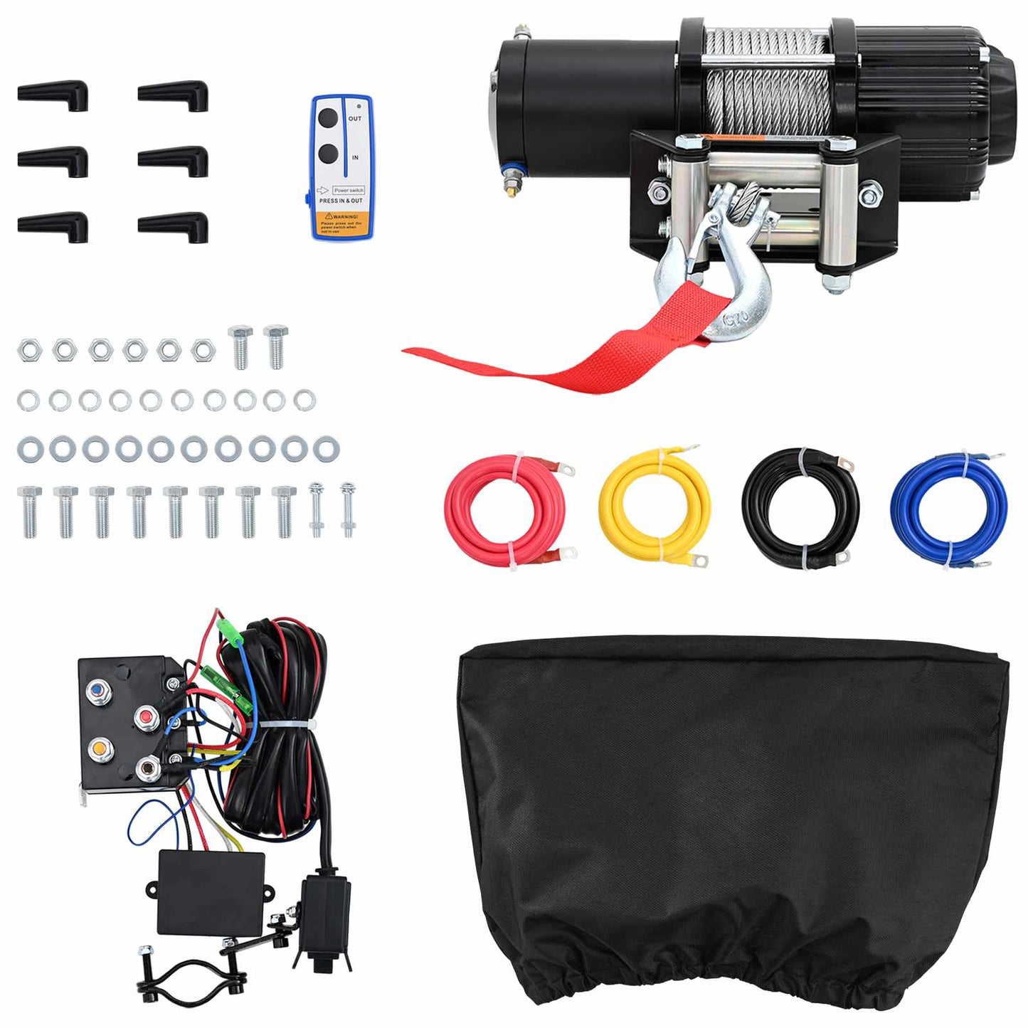 Electric Winch PVC Black