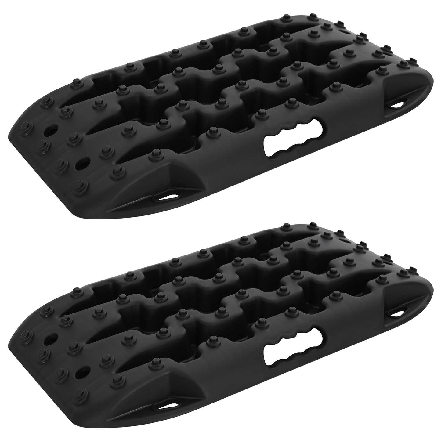 Traction Board 2 pcs Black 57.5 x 30.5 x 5.5 cm
