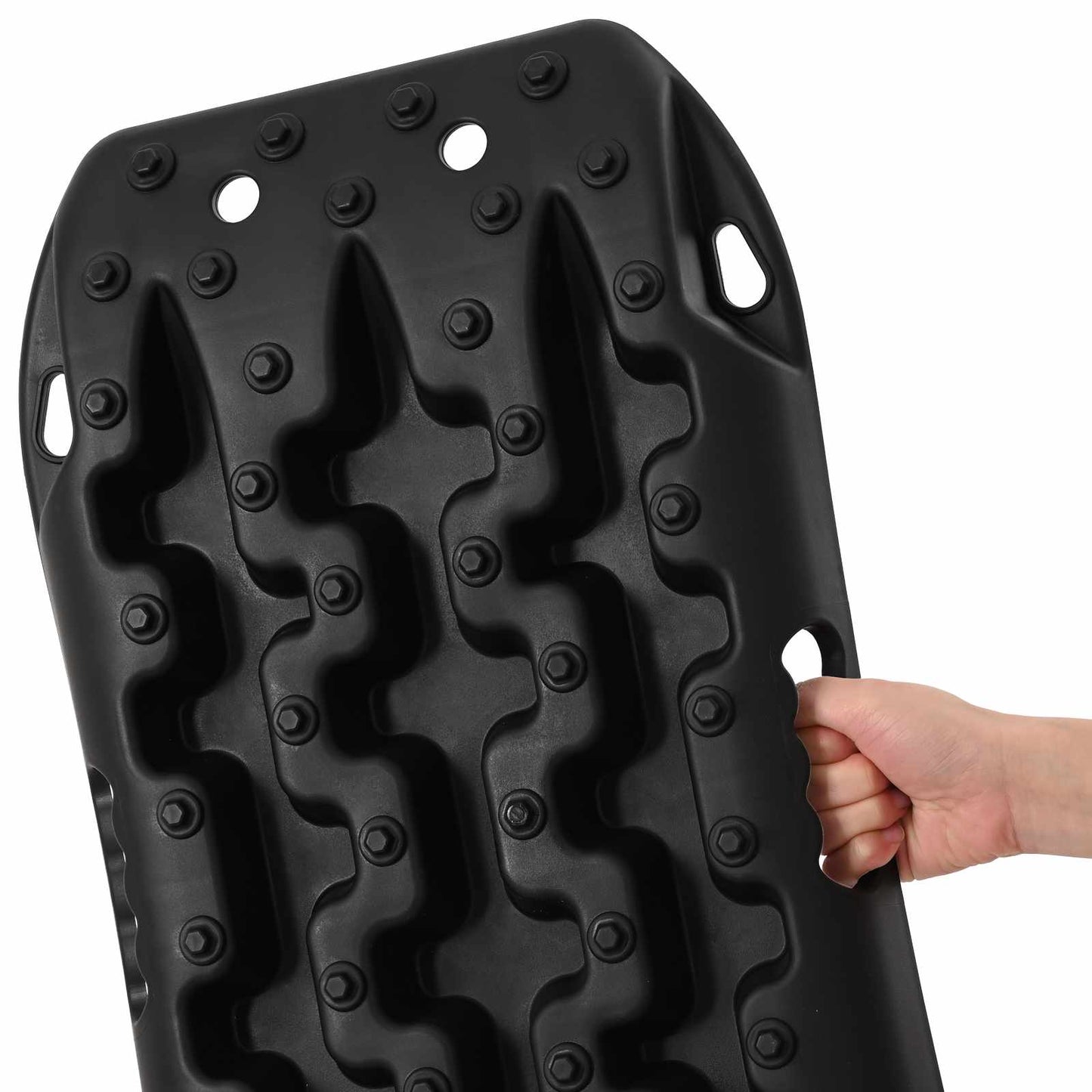 Traction Board 2 pcs Black 57.5 x 30.5 x 5.5 cm