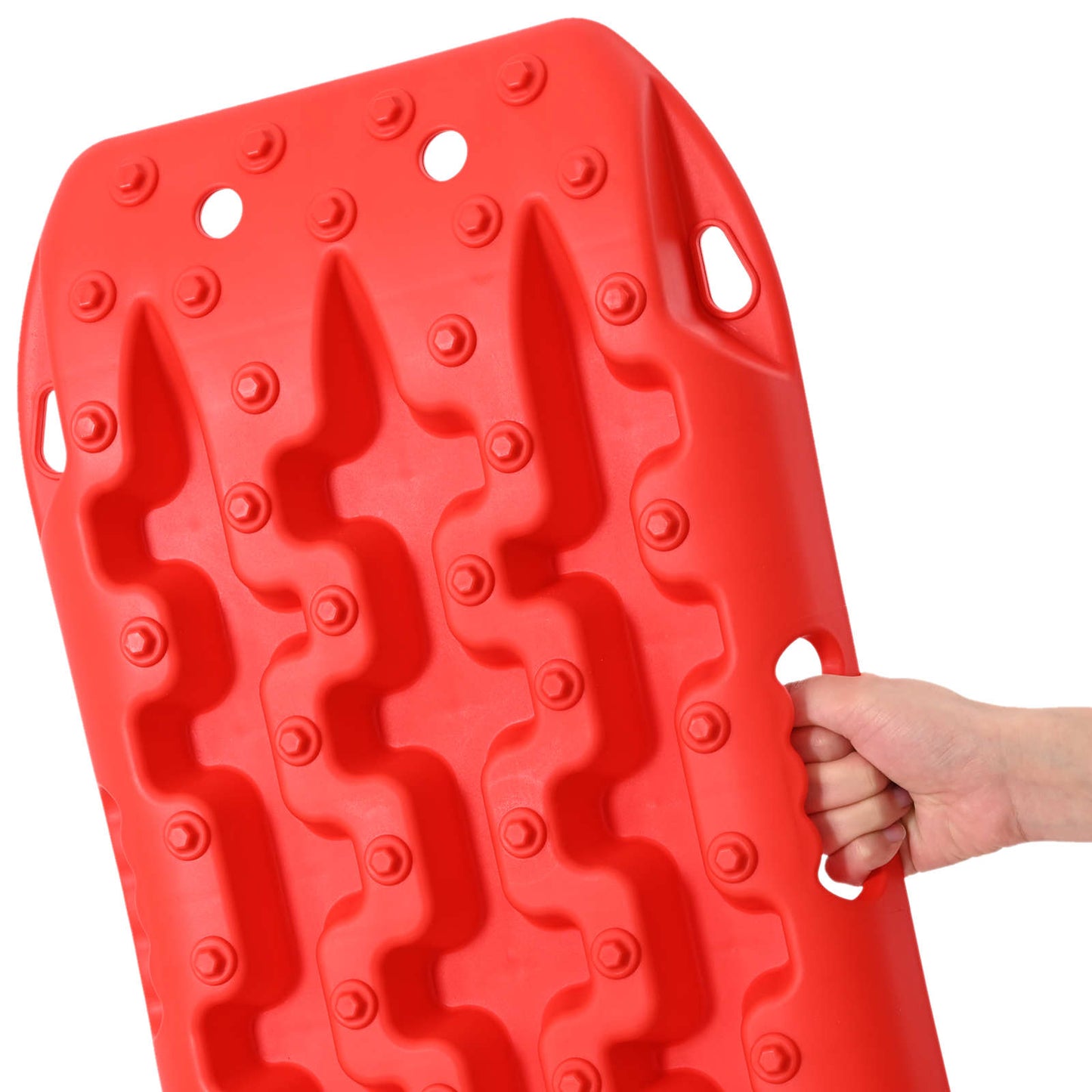 Traction Board 2 pcs Red 57.5 x 30.5 x 5.5 cm Reinforced Nylon