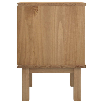 Bedside Table OTTA Black 45 x 39 x 57 cm Solid Pine Wood