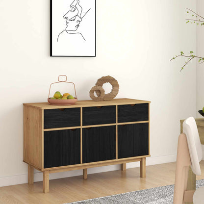 Sideboard OTTA Brown and Black 114 x 43 x 73.5 cm