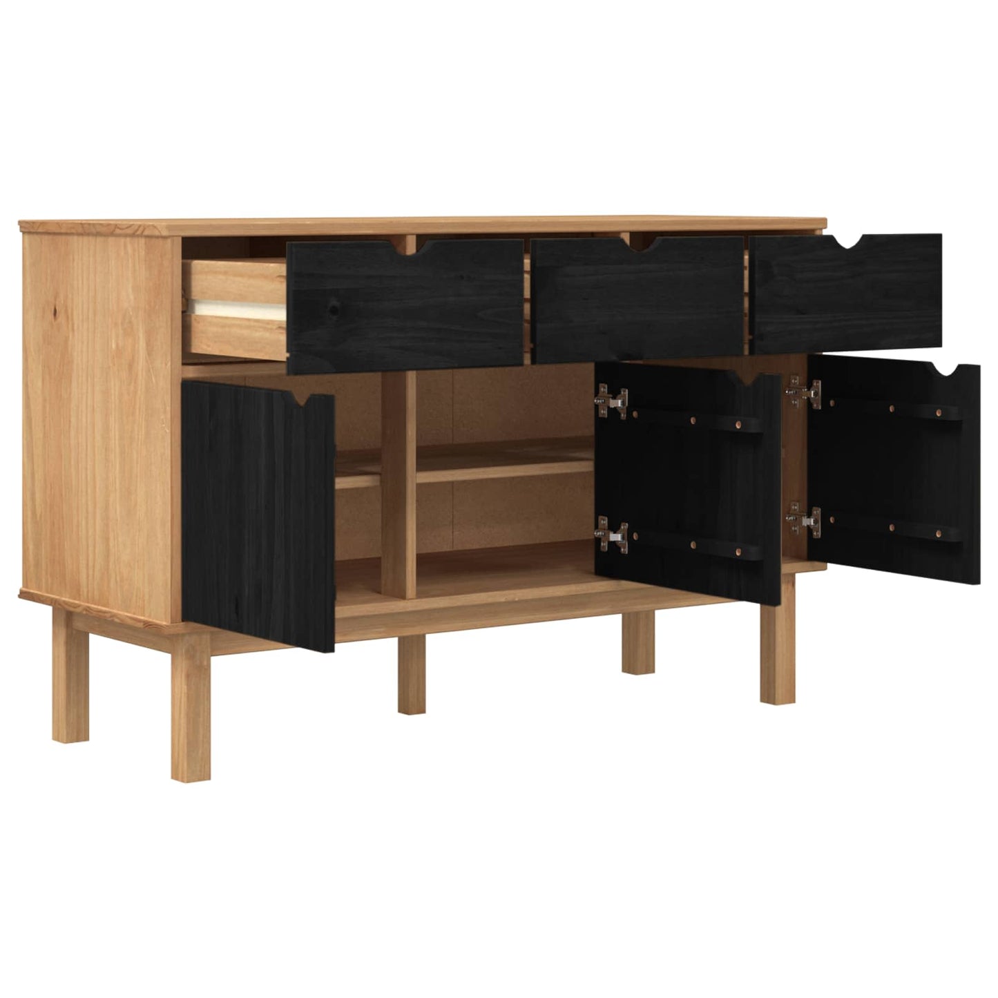 Sideboard OTTA Brown and Black 114 x 43 x 73.5 cm