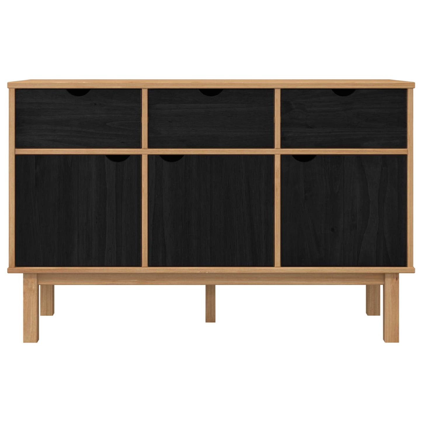 Sideboard OTTA Brown and Black 114 x 43 x 73.5 cm