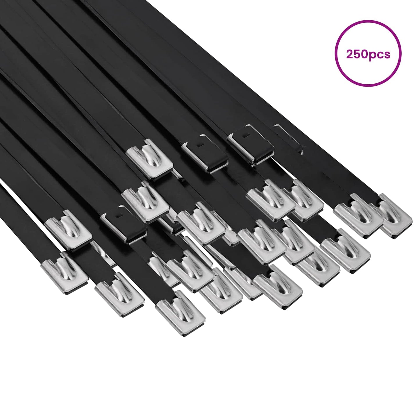 Cable Tie 250 pcs 7.9 x 400 mm Black