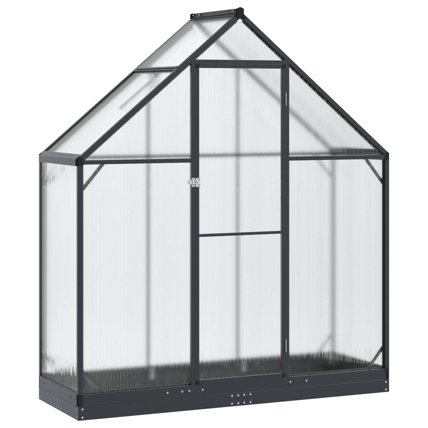 Garden Greenhouse with Door Anthracite 183.5 x 63.5 x 207 cm