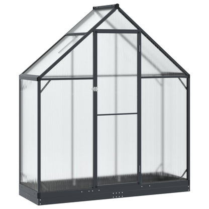 Garden Greenhouse with Door Anthracite 183.5 x 63.5 x 207 cm