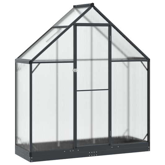 Garden Greenhouse with Door Anthracite 183.5 x 63.5 x 207 cm