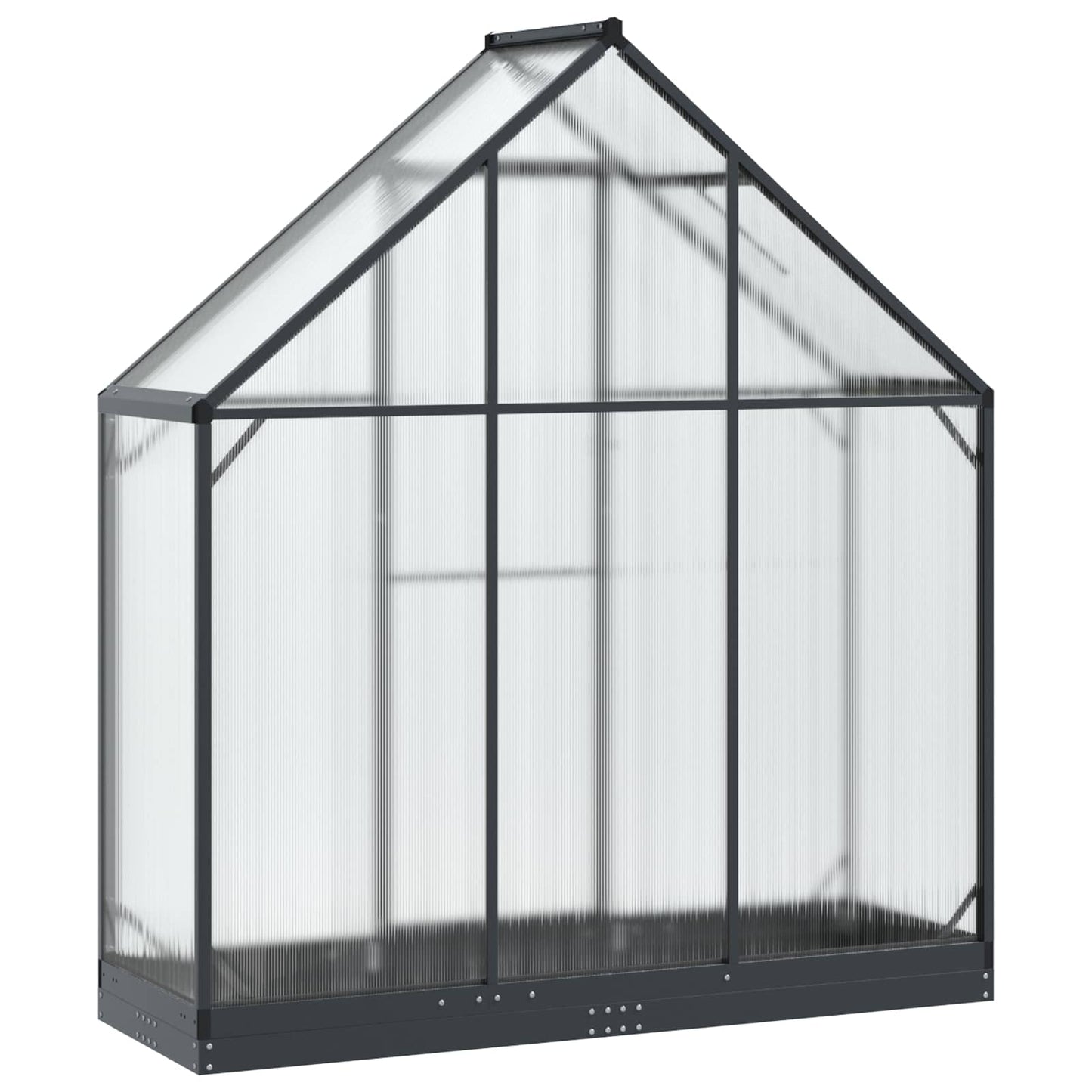 Garden Greenhouse with Door Anthracite 183.5 x 63.5 x 207 cm