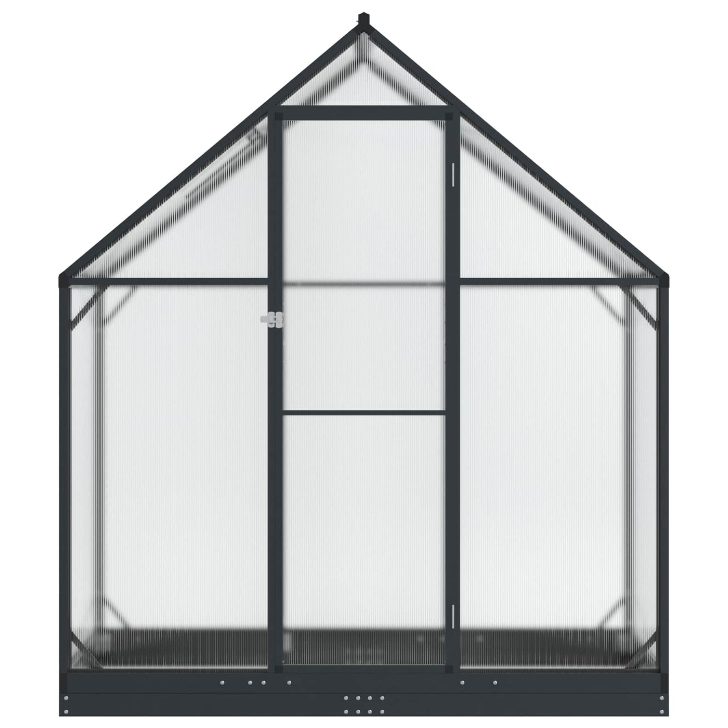 Garden Greenhouse with Door Anthracite 183.5 x 63.5 x 207 cm