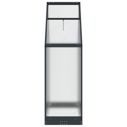 Garden Greenhouse with Door Anthracite 183.5 x 63.5 x 207 cm