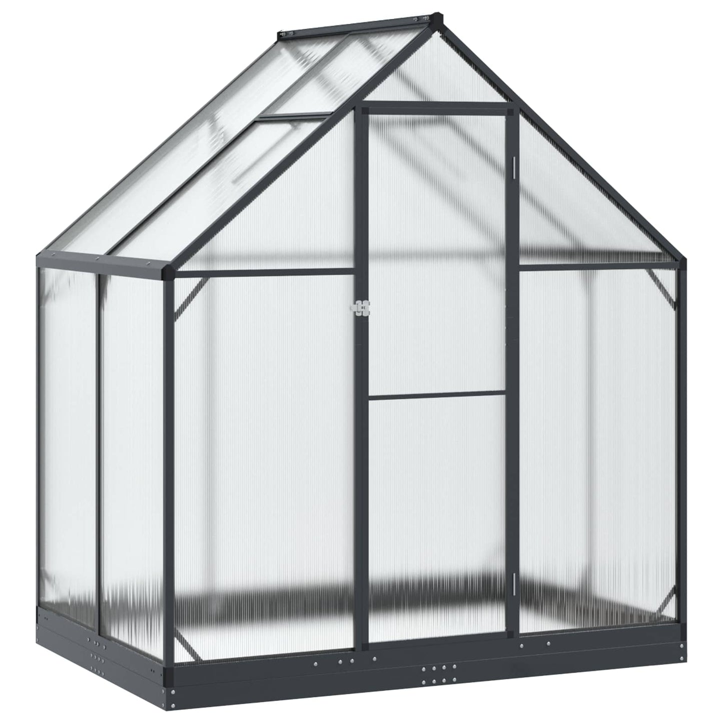 Garden Greenhouse with Door Anthracite 183.5 x 123 x 207 cm
