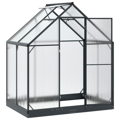 Garden Greenhouse with Door Anthracite 183.5 x 123 x 207 cm