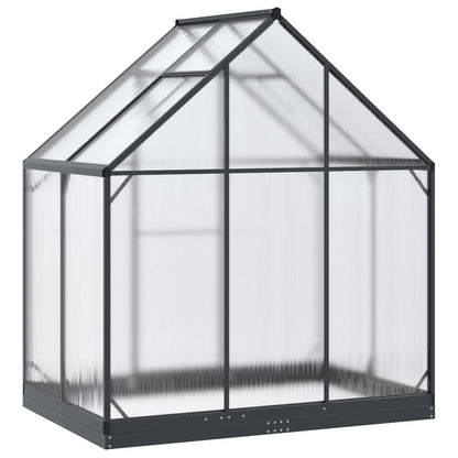 Garden Greenhouse with Door Anthracite 183.5 x 123 x 207 cm